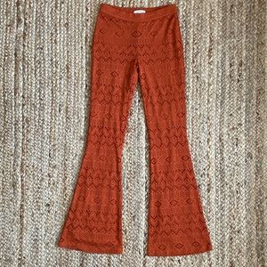 American Eagle Burnt Orange Flares